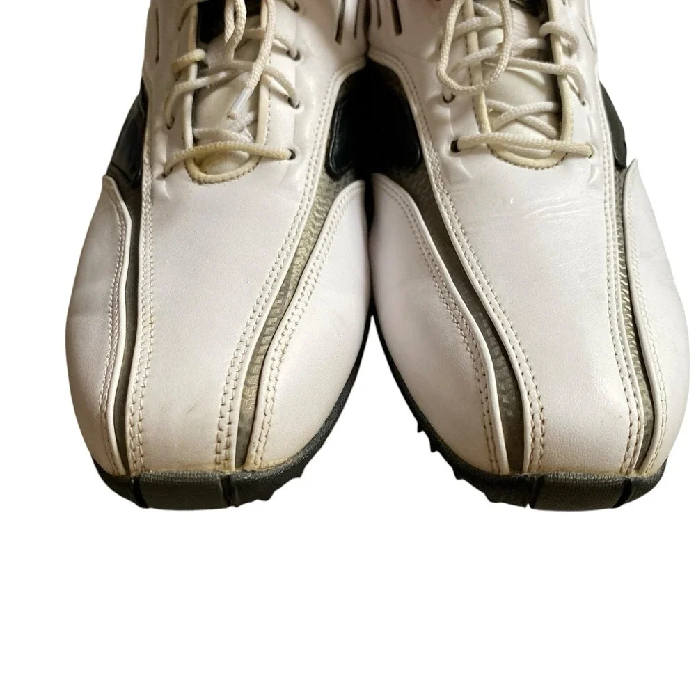 FootJoy Street Golf Shoes Mens 8M EU 40 White Black Leather Waterproof